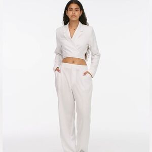 Cropped crossover jacket